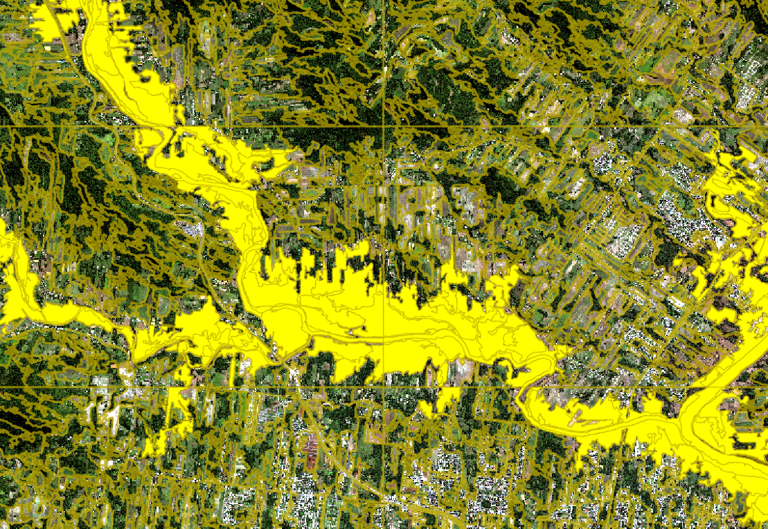 Flood segmentation maps